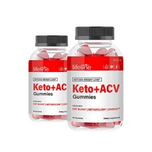 (2 Pack) Lifeline Keto - Lifeline Keto ACV Gummies (120 Count)