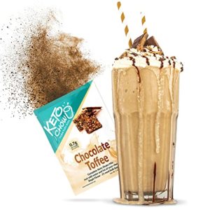 Keto Chow Chocolate Toffee | Keto Meal Replacement Shake Powder | Nutritionally Complete Keto Food | Low Carb Keto Meals | Delicious Easy Meal Substitute Drink | Protein Rich You Choose The Fat| Single Meal Sample