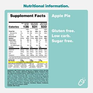 Keto Chow Apple Pie | Keto Meal Replacement Shake Powder | Nutritionally Complete Keto Food | Low Carb Keto Meals | Delicious Easy Meal Substitute Drink | Protein Rich You Choose The Fat| Single Meal Sample