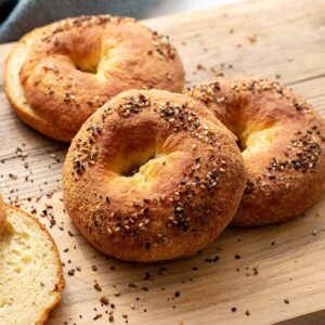 Enjoy a Filling Low Carb Breakfast with Delicious Everything Bagels!
