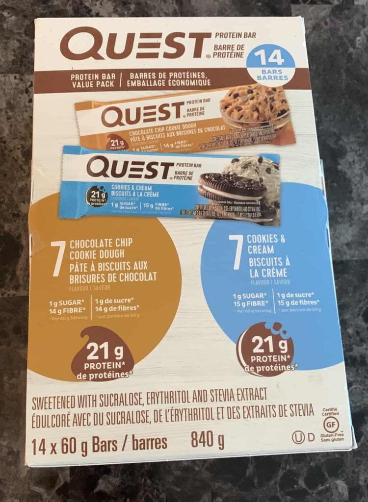 Quest Nutrition Protein Bars, Assorted 10 Flavor Variety Pack - High Protein, Low Carb, Gluten Free, Keto Friendly - 2.12 Oz Bars - 10 Count