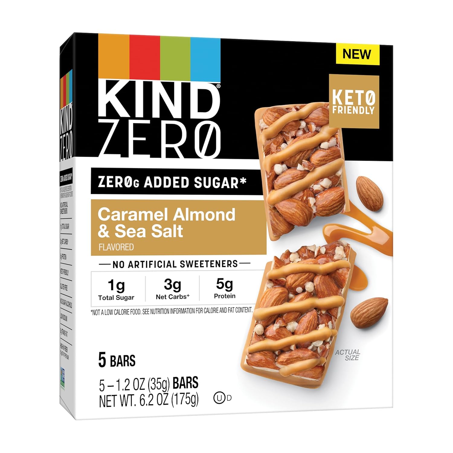 KIND ZERO: Tasty Keto-Friendly Caramel Almond Bars Reviewed!